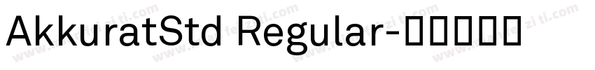 AkkuratStd Regular字体转换